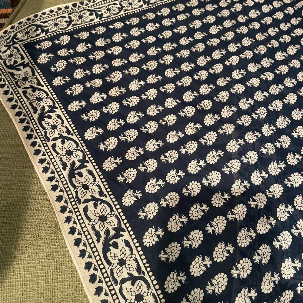 MADEWELL DarkBlue Retro Neck scarf/ Bandana/ Hair scarf